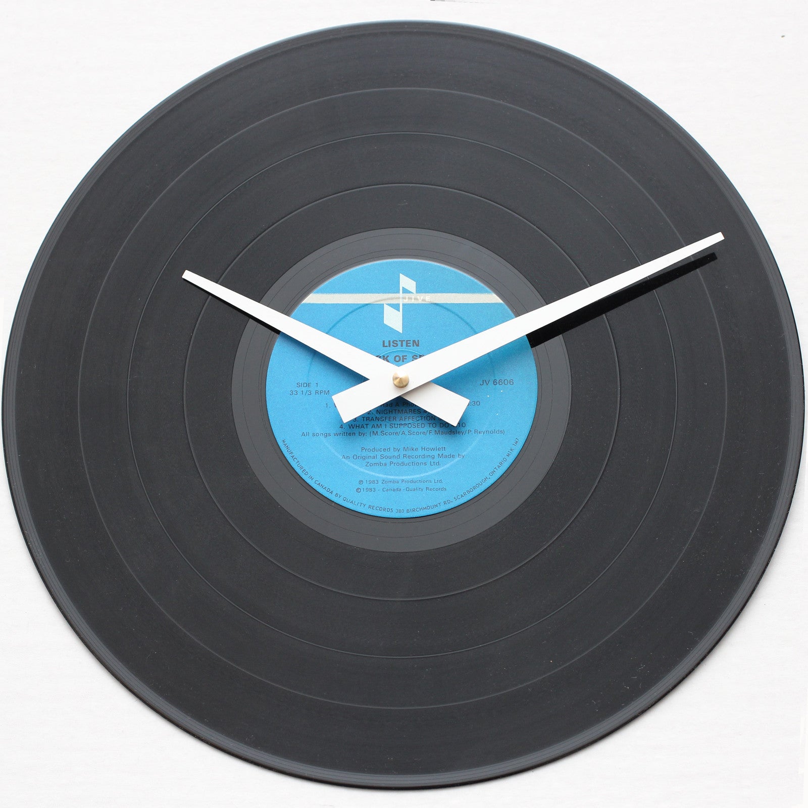A Flock Of Seagulls<br>Listen<br>12" Vinyl Clock