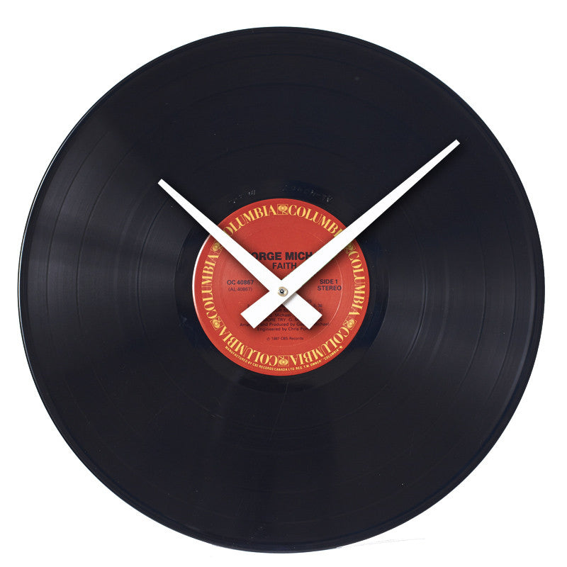 George Michael – Faith Vinyl LP Clock