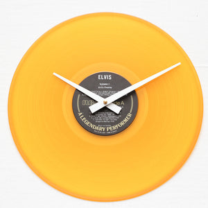 Elvis Presley<br>Legendary Performer<br>12" Orange Vinyl Clock