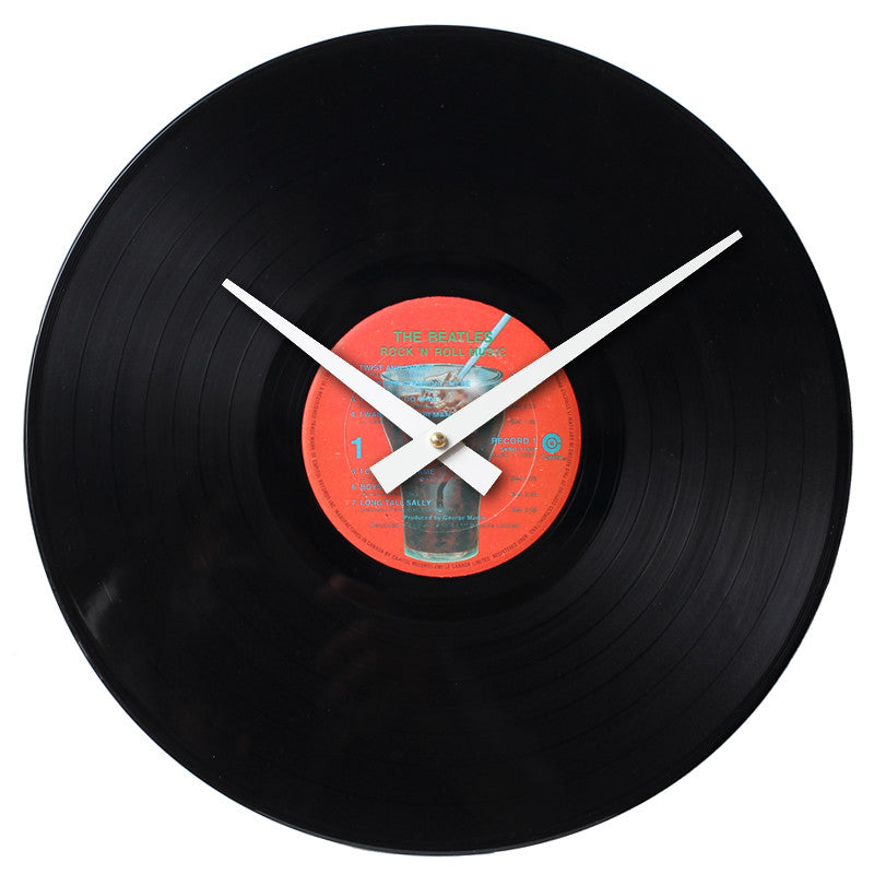 The Beatles - Rock n' Roll Music Record 1 - Handmade Authentic Vinyl Clock From Original LP Record