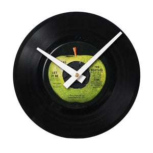 The Beatles Let It Be - 7" 45 RPM Single - Handmade Vinyl Record Clock Using Original 45