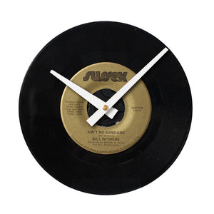 Bill Withers - Ain't No Sunshine 7" 45 RPM Single - Handmade Vinyl Record Clock Using Original 45