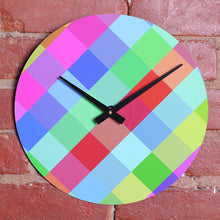 Custom Made 12" Colourful Printed Clock Using Original LP Record