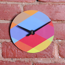 Custom Made 7" Colourful Printed Clock Using Original 45 RPM Record