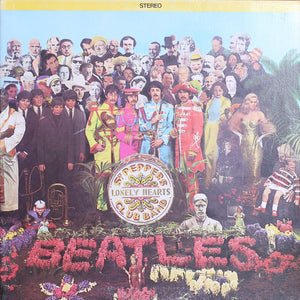 The Beatles - SGT Peppers Lonely Hearts Club Band - Handmade Authentic Vinyl Clock