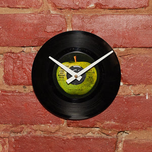 Beatles - Long And Winding Road 7" 45 RPM Single - Handmade Vinyl Record Clock Using Original 45'