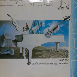 Elton John - Live In Australia Record 1 - Authentic Vinyl Clock Made From Original LP Record