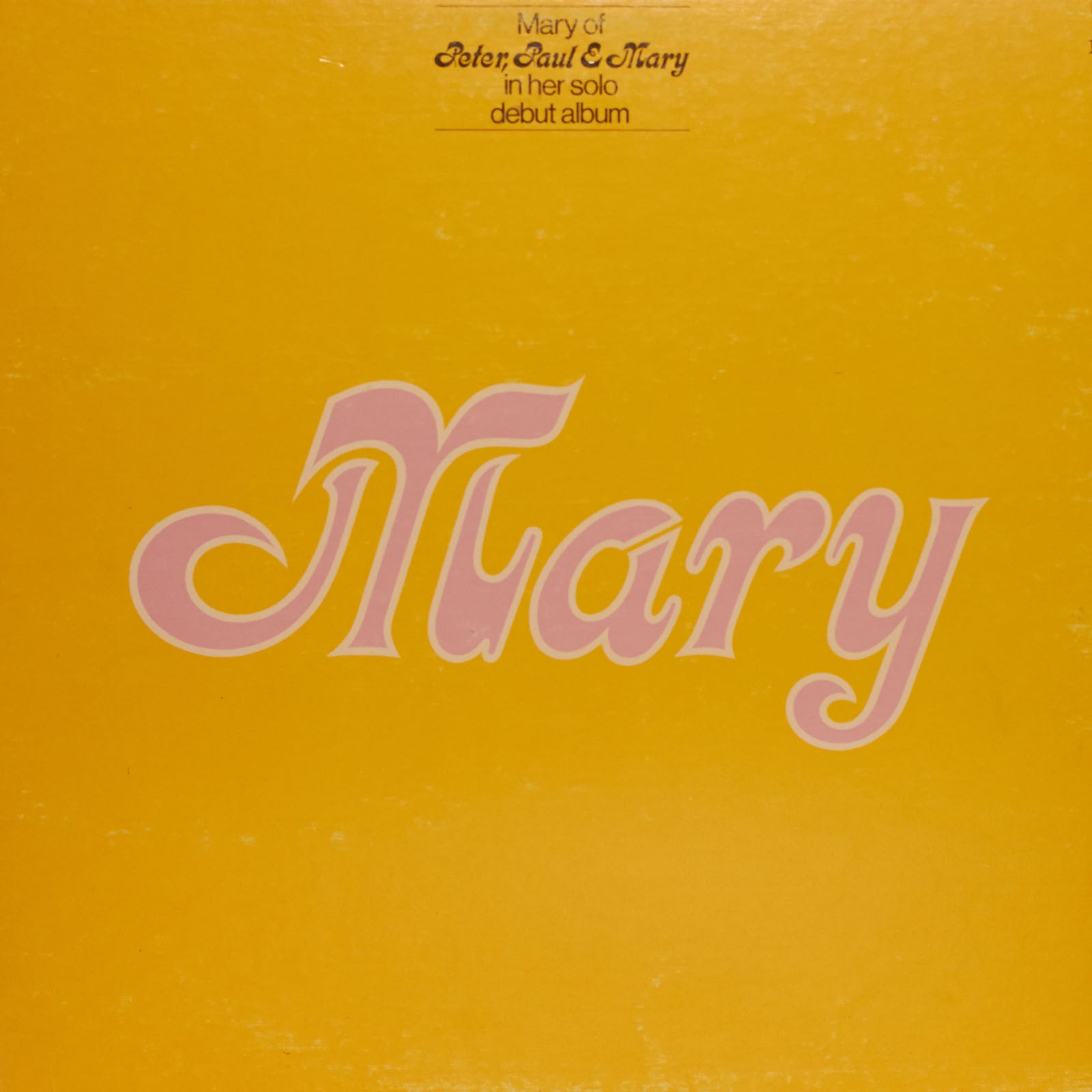 Mary Travers - Mary - Authentic Vinyl Record Clock Made From Original LP Record