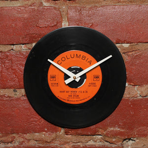 Bob Dylan - Rainy Day Women #12 & 35 7" Single - Handmade Vinyl Record Clock Using Original 45