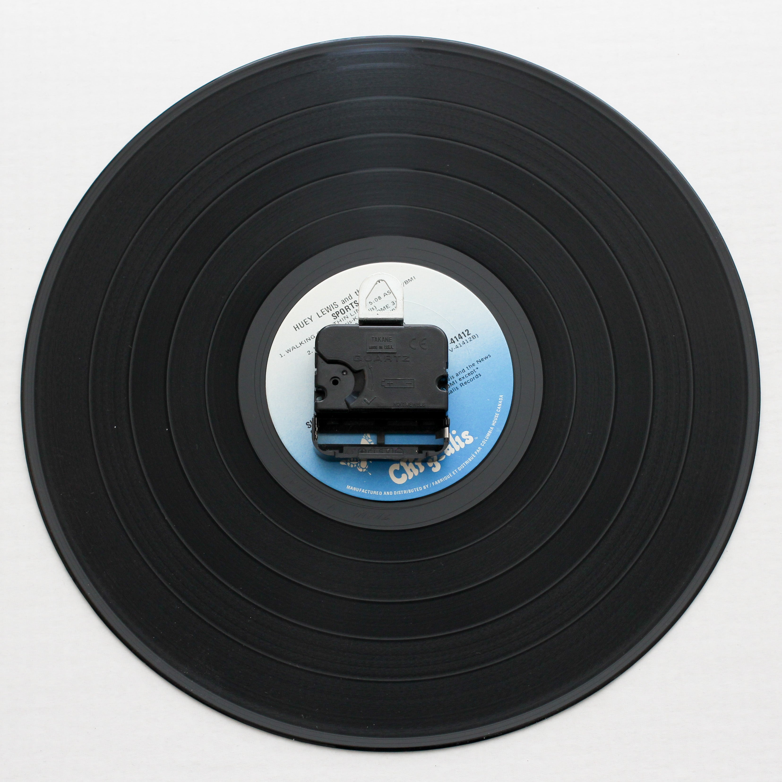 Huey Lewis & The News<br> Sports <br>12" Vinyl Clock