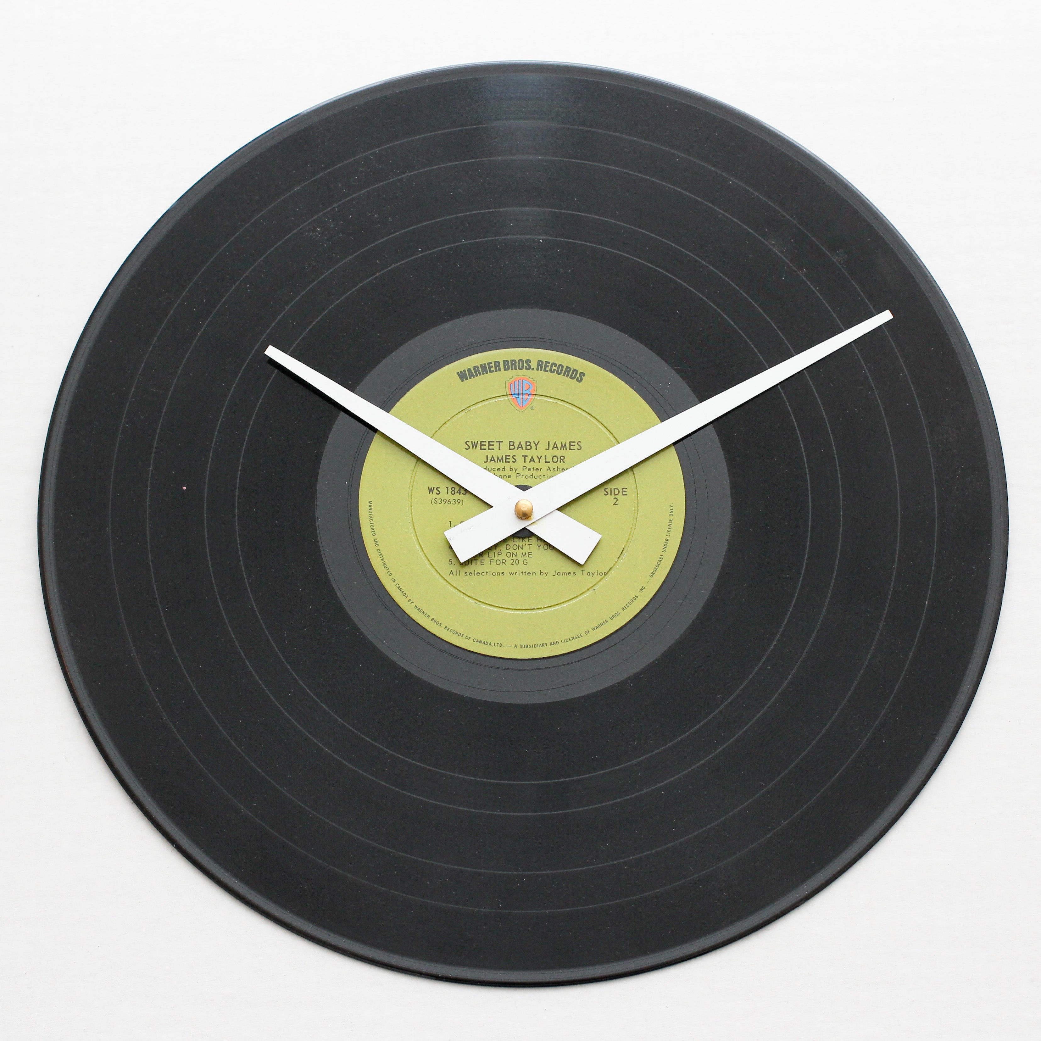 James Taylor<br> Sweet Baby James<br>12" Vinyl Clock