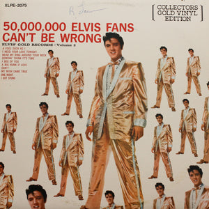 Elvis Presley <br>50,000,000 Fans<br> 12" Orange Vinyl Clock