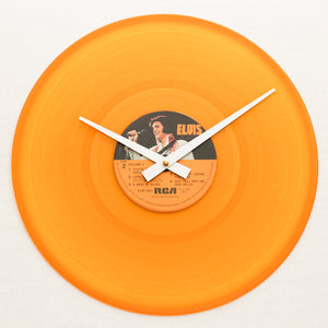 Elvis Presley <br>Golden Records<br> 12" Yellow Vinyl Clock