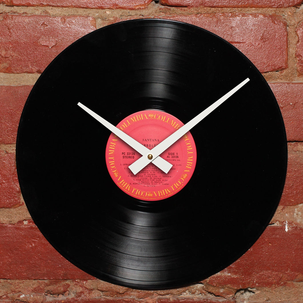 Santana - Borboletta - Authentic Vinyl Clock Made From Original LP Record