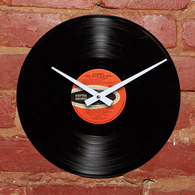 B.J Thomas - Raindrops Keep Fallin' On My Head - Authentic Vinyl Clock Made From Original LP Record